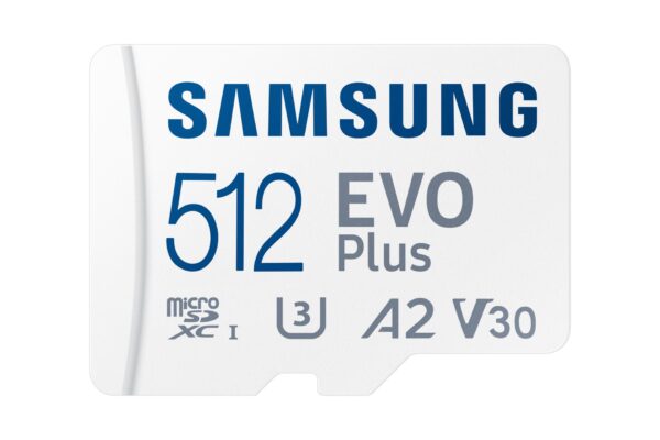 Samsung mälukaart EVO Plus microSDXC 512GB V30 koos adapteriga