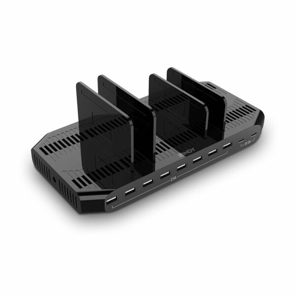 Lindy 73435 120w usb laadimisjaam 10-port