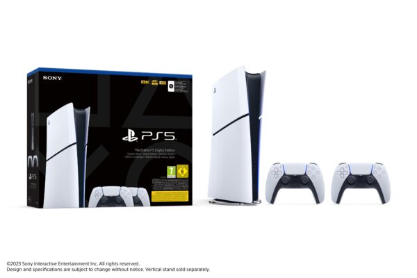 Sony PlayStation 5 Slim Digital + 2 pulti