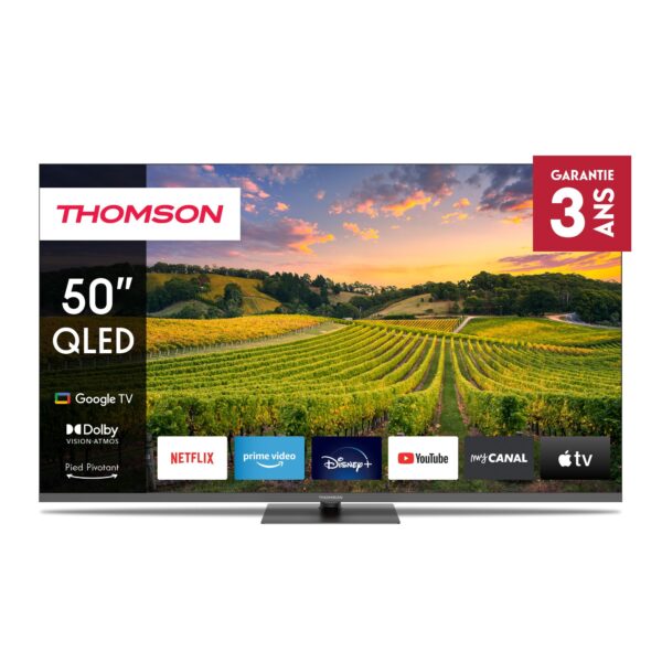ELKO: 1419834 Thomson 50QG5C14 | 50” QLED 4K Smart TV | Google TV | UHD | Bluetooth