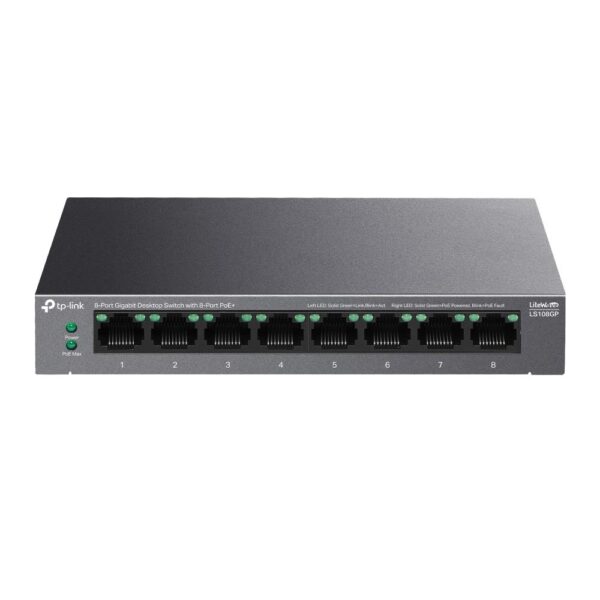 TP-Link võrgulüliti LS108GP 8-port PoE+