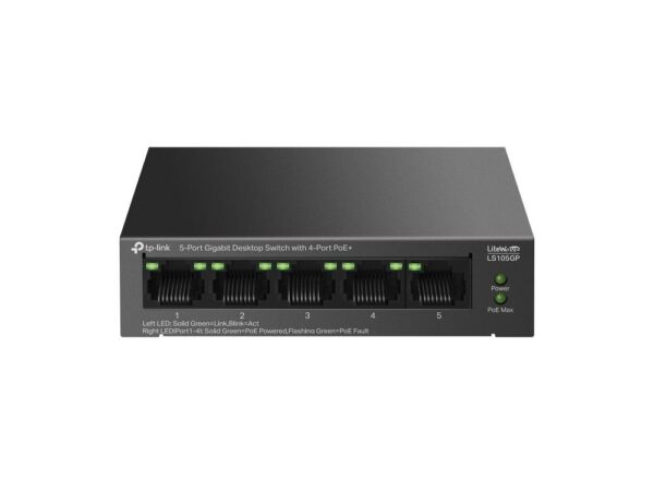 ELKO: 1420724 TP-Link võrgulüliti LS105GP 5-port PoE+