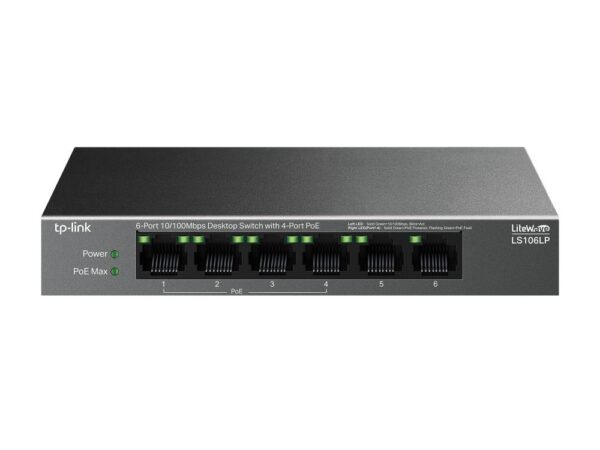 ELKO: 1420726 TP-Link lüliti LS106LP PoE 4 porti