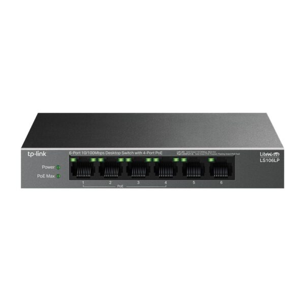 TP-Link lüliti LS106LP PoE 4 porti
