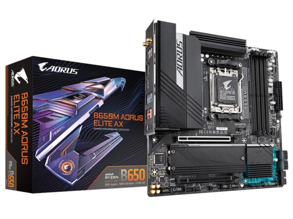 Gigabyte B650M Aorus Elite AX emaplaat