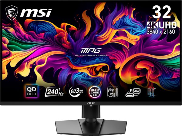 MSI MPG 321URX 31.5” QD-OLED 4K mängurimonitor