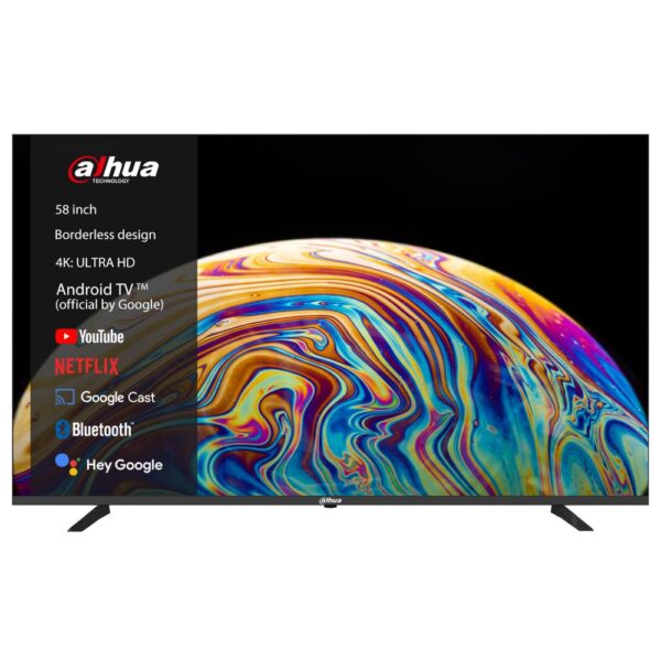 Dahua DHI-LTV58-SD400 | 58” LCD 4K Smart TV | Android TV | UHD