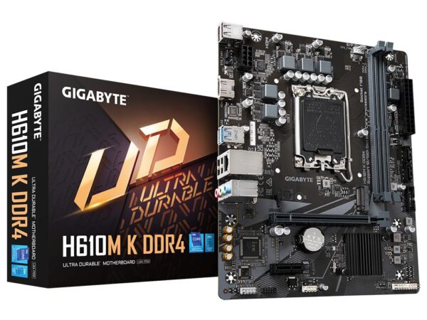 Gigabyte emaplaat H610M K DDR4 2.0 LGA1700 Micro-ATX