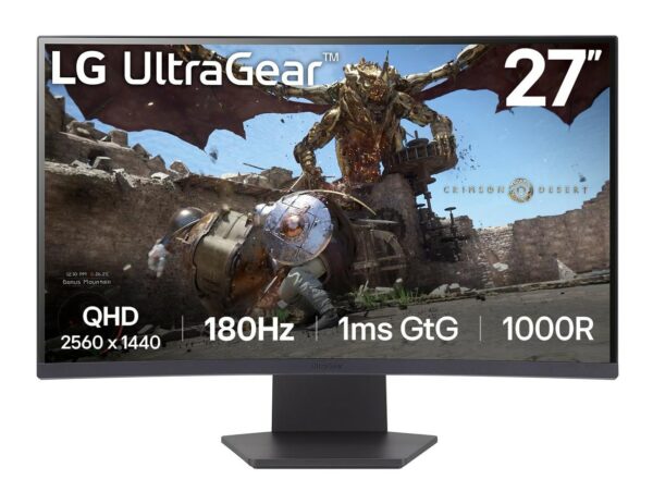 ELKO: 1423339 LG 27GS60QC-B 27" curved mängurimontitor