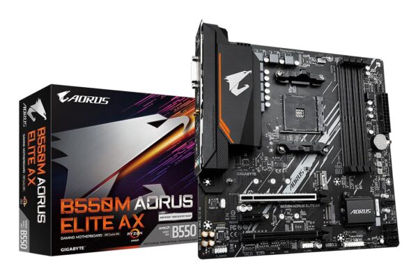 ELKO: 1423734 Gigabyte B550M Aorus Elite AX emaplaat
