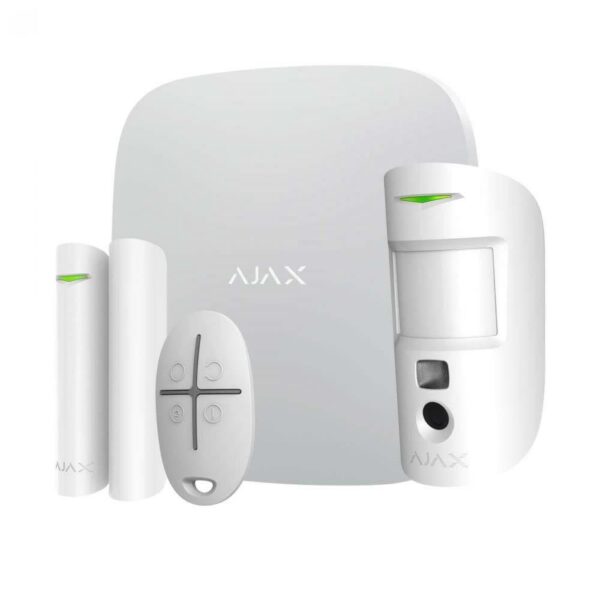Ajax StarterKit Cam Plus alarmsüsteem valge