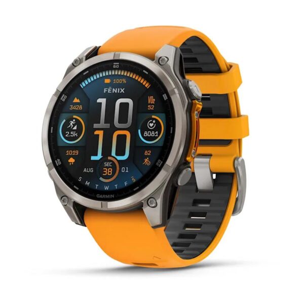 ELKO: 1425203 Garmin | Fenix 8 Sapphire nutikell | 010-02904-11 | Oranž