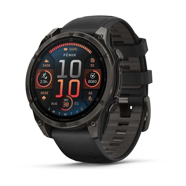 ELKO: 1425204 Garmin | Fenix 8 Sapphire nutikell | 010-02904-21 | Must/Hall