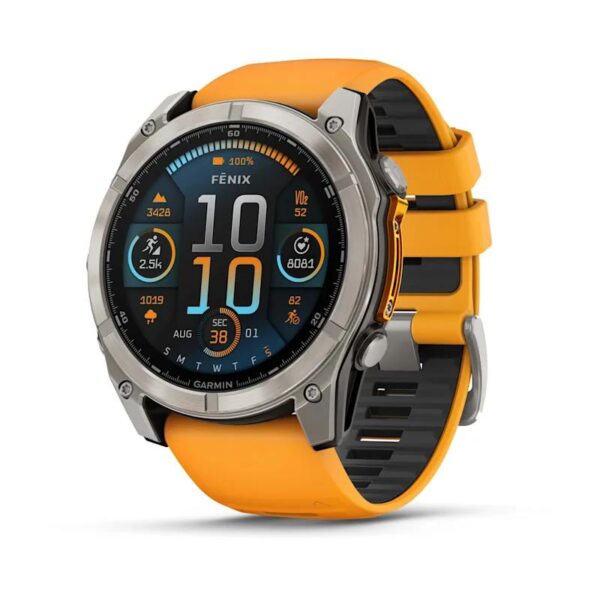 ELKO: 1425206 Garmin | Fenix 8 Sapphire nutikell | 010-02905-11 | Oranž