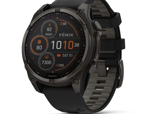 ELKO: 1425208 Garmin | Fenix 8 Sapphire Solar nutikell | 010-02906-11 | Must/Hall