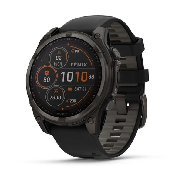 ELKO: 1425208 Garmin | Fenix 8 Sapphire Solar nutikell | 010-02906-11 | Must/Hall