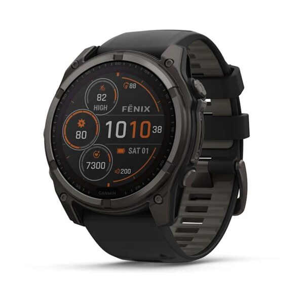ELKO: 1425210 Garmin | Fenix 8 Sapphire Solar nutikell | 010-02907-11 | Must/Hall
