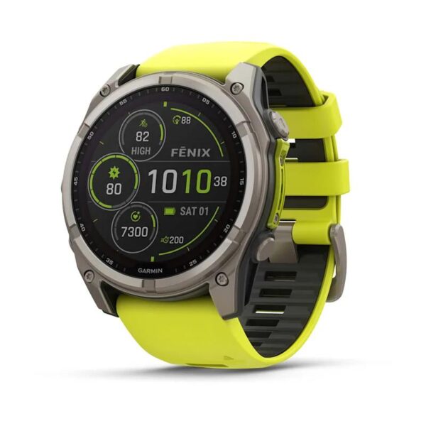 ELKO: 1425211 Garmin | Fenix 8 Sapphire Solar nutikell | 010-02907-21 | Kollane
