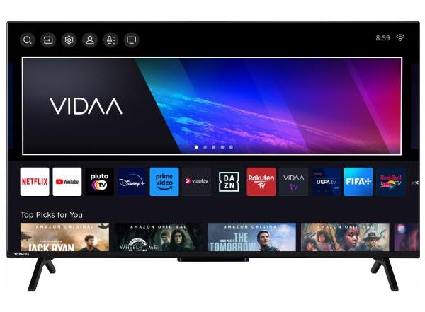 ELKO: 1425459 Toshiba 43QV2463DG | 43” 4K Smart TV | Vidaa OS | UHD | WiFi | Bluetooth