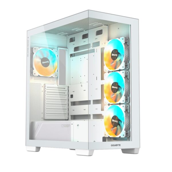 Gigabyte C500 Panoramic Stealth Ice valge arvutikorpus GB-C500PIST
