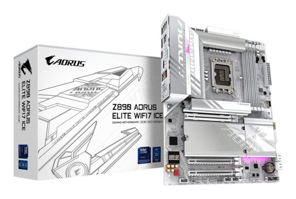 ELKO: 1425656 Gigabyte Z890 AORUS Elite WiFi7 Ice emaplaat