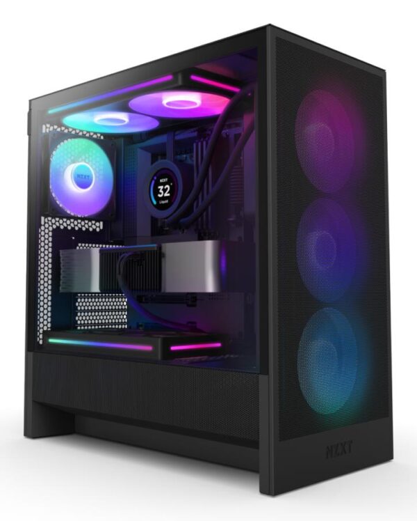 Nzxt H5 Flow RGB 2024 must arvutikorpus CC-H52FB-R1