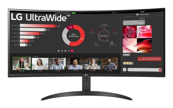 LG 34WR50QK-B 34" UltraWide QHD kaardus monitor