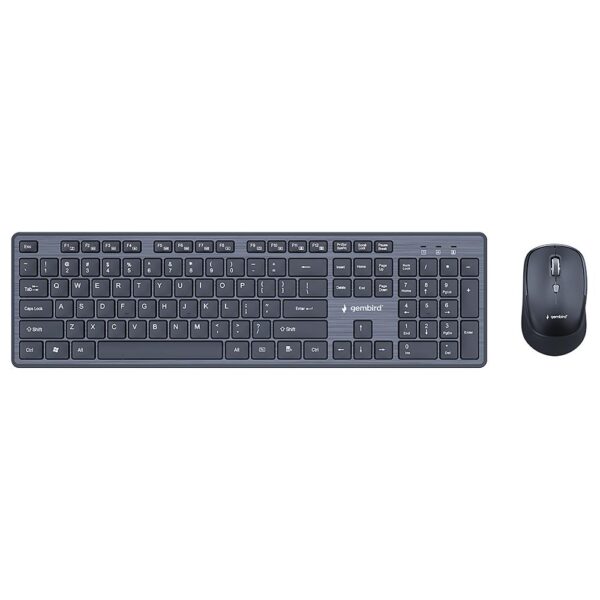 Gembird juhtmevaba klaviatuuri-hiire komplekt ENG Desktop BK KBS-WCH-04