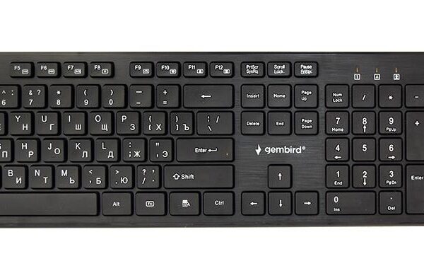 Gembird juhtmevaba klaviatuuri-hiire komplekt RUS Desktop KBS-WCH-04-RU