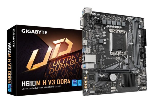 Gigabyte emaplaat H610M H V3 DDR4 LGA1700 Micro-ATX
