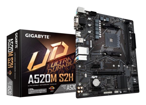 Gigabyte emaplaat A520M S2H DDR4 AM4 Micro-ATX