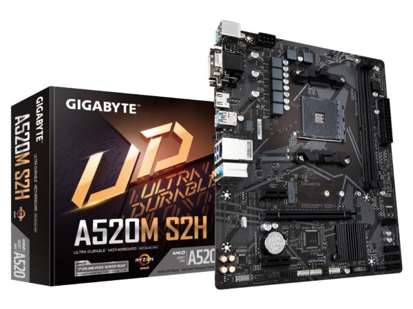 Gigabyte emaplaat A520M S2H DDR4 AM4 Micro-ATX