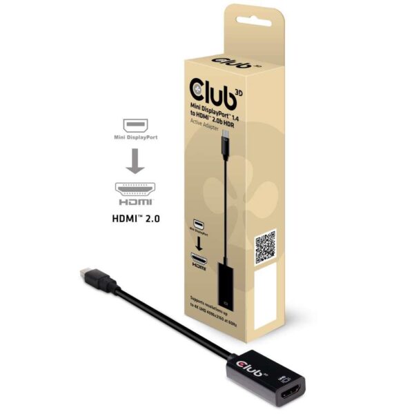 Club 3D Mini DisplayPort HDMI adapter aktiivne CAC-1180