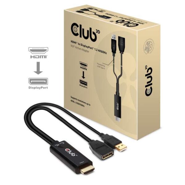 Club3D aktiivne HDMI to DisplayPort adapter CAC-1331
