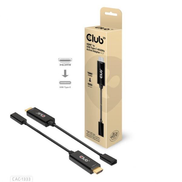 Club3D aktiivne HDMI to USB-C adapter CAC-1333