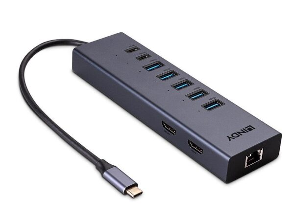 ELKO: 1427987 Lindy usb-c dokkimisjaam DST-Mini Duo 43373