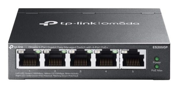 TP-Link võrgulüliti Omada ES205GP 4-port PoE