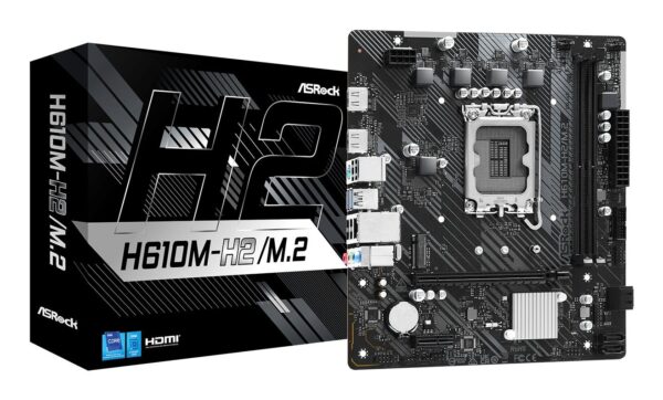 ASRock emaplaat H610M-H2/M.2 DDR4 LGA1700 Micro-ATX