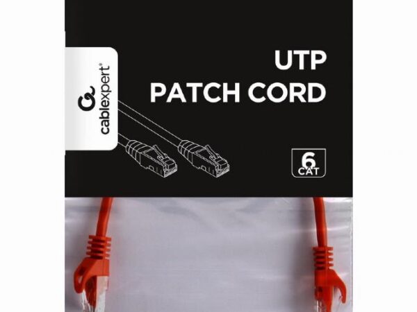 Gembird patch kaabel CAT6 UTP 0.25m punane