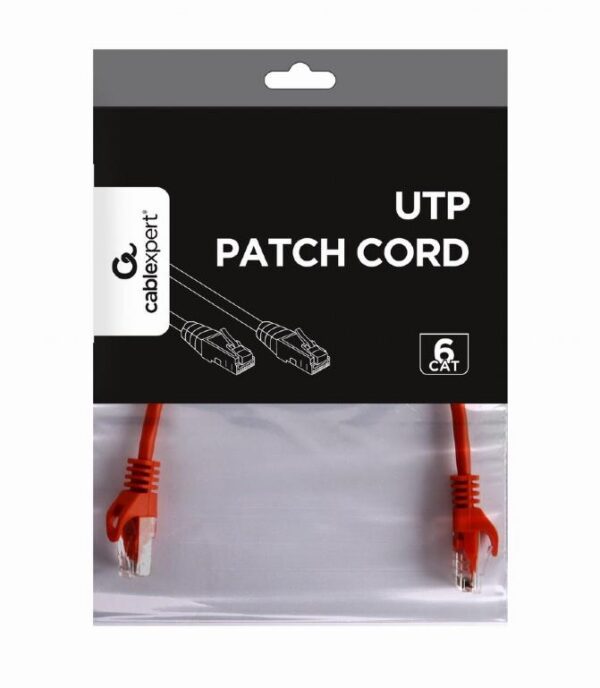 Gembird patch kaabel CAT6 UTP 0.25m punane