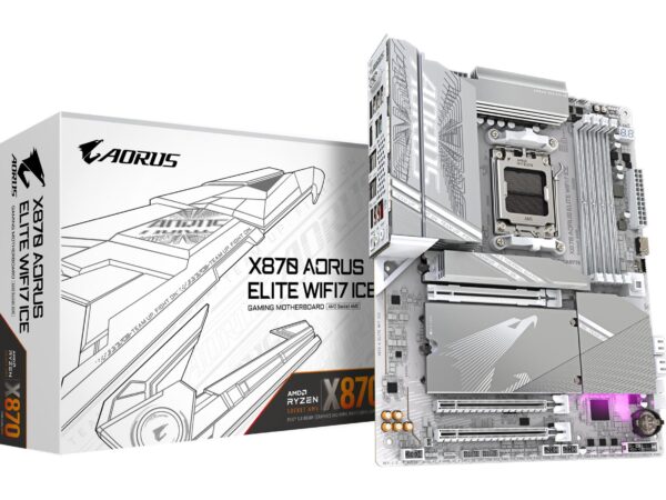 ELKO: 1430582 Gigabyte X870 AORUS Elite WiFi7 Ice emaplaat AM5