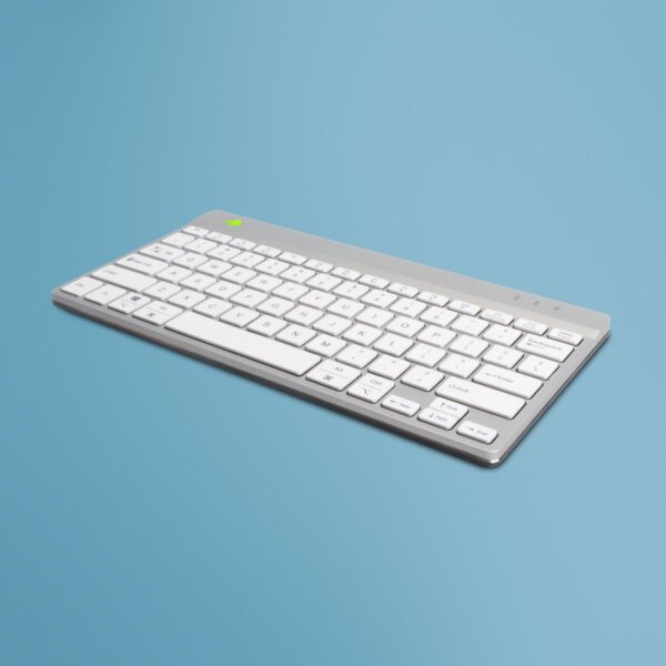 R-Go Tools kompaktne juhtmevaba klaviatuur Compact Break valge