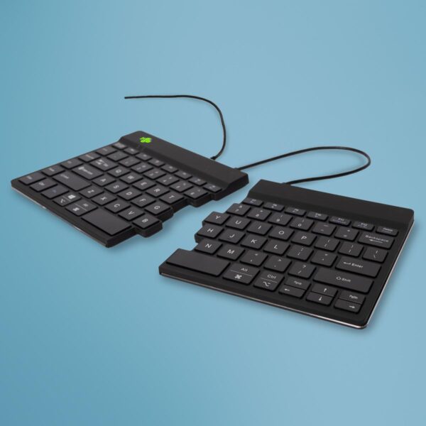 R-Go Tools ergonoomiline poolitatud klaviatuur Split Break V2 ENG must