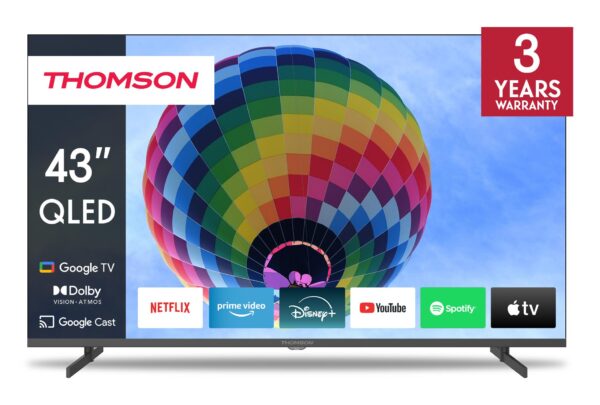 ELKO: 1431424 Thomson 43QG4S14 | 43” QLED 4K Smart TV | Google TV | UHD | WiFi | Bluetooth