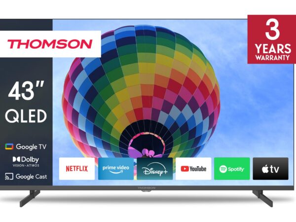 ELKO: 1431424 Thomson 43QG4S14 | 43” QLED 4K Smart TV | Google TV | UHD | WiFi | Bluetooth
