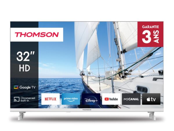 ELKO: 1431439 Thomson 32HG2S14W | 32” HD Smart TV | Google TV | Valge | WiFi | Bluetooth