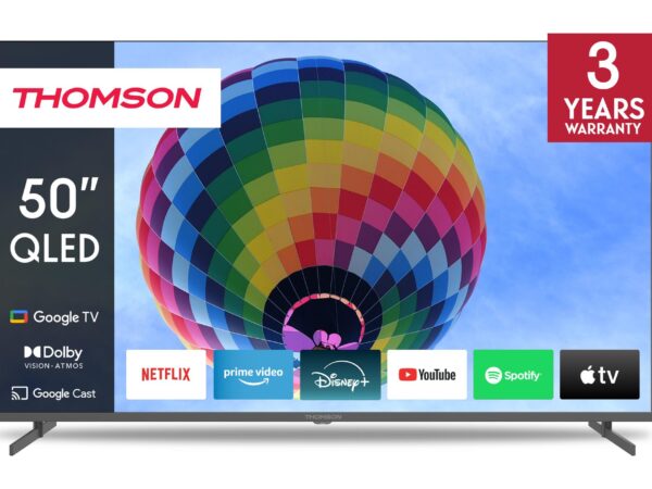 ELKO: 1431443 Thomson 50QG4S14 | 50” QLED 4K Smart TV | Google TV | UHD | WiFi | Bluetooth
