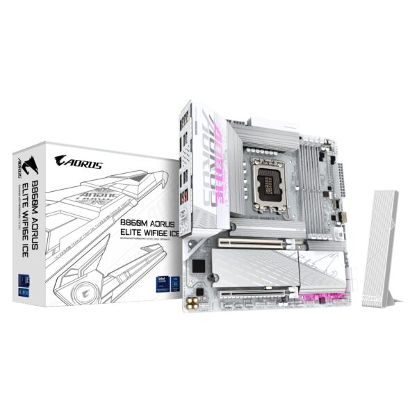 ELKO: 1432822 Gigabyte B860M AORUS ELITE ICE emaplaat (LGA1851)