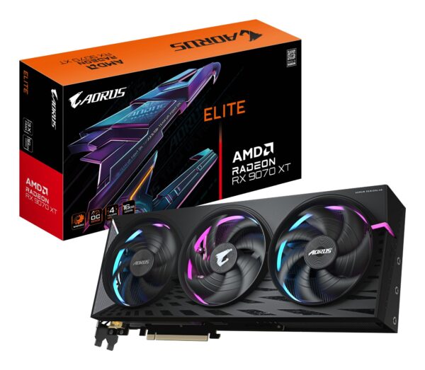 ELKO: 1432823 Gigabyte AORUS Radeon RX 9070 XT 16GB graafikakaart