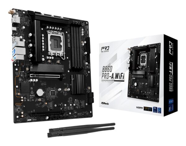 Asrock B860 Pro-A wifi lga1851 ddr5 atx emaplaat